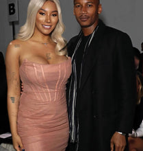 Load image into Gallery viewer, Bone Mesh Bandage Dress