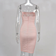 Load image into Gallery viewer, Bone Mesh Bandage Dress MELLIROSE