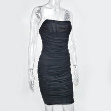 Load image into Gallery viewer, Bone Mesh Bandage Dress