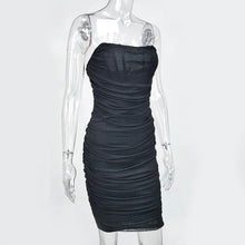 Load image into Gallery viewer, Bone Mesh Bandage Dress MELLIROSE