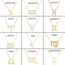 Load image into Gallery viewer, Zodiac Sign Necklaces with Gift card constellations - MELLIROSE