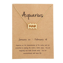Load image into Gallery viewer, Zodiac Sign Necklaces with Gift card constellations - MELLIROSE