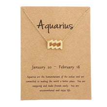Load image into Gallery viewer, Zodiac Sign Necklaces with Gift card constellations - MELLIROSE