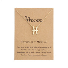 Load image into Gallery viewer, Zodiac Sign Necklaces with Gift card constellations - MELLIROSE