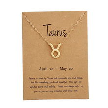Load image into Gallery viewer, Zodiac Sign Necklaces with Gift card constellations - MELLIROSE