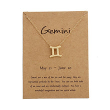Load image into Gallery viewer, Zodiac Sign Necklaces with Gift card constellations - MELLIROSE