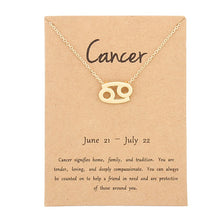 Load image into Gallery viewer, Zodiac Sign Necklaces with Gift card constellations - MELLIROSE
