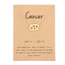Load image into Gallery viewer, Zodiac Sign Necklaces with Gift card constellations - MELLIROSE