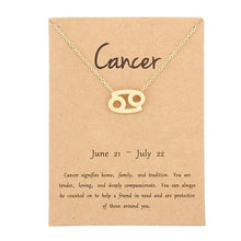 Load image into Gallery viewer, Zodiac Sign Necklaces with Gift card constellations - MELLIROSE