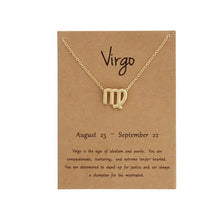 Load image into Gallery viewer, Zodiac Sign Necklaces with Gift card constellations - MELLIROSE