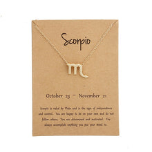 Load image into Gallery viewer, Zodiac Sign Necklaces with Gift card constellations - MELLIROSE