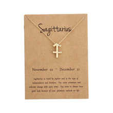 Load image into Gallery viewer, Zodiac Sign Necklaces with Gift card constellations - MELLIROSE