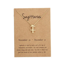 Load image into Gallery viewer, Zodiac Sign Necklaces with Gift card constellations - MELLIROSE