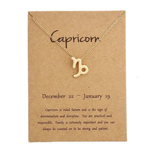 Load image into Gallery viewer, Zodiac Sign Necklaces with Gift card constellations - MELLIROSE