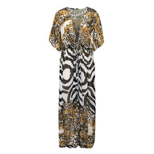 Load image into Gallery viewer, Mixed Leopard Kaftan for Women
Stylish Beach Cover-Up in Leopard Print
Ankle-Length Polyester Leopard Kaftan
Lightweight Relaxed Fit Leopard Cover-Up
Women’s Poolside Leopard Print Beachwear