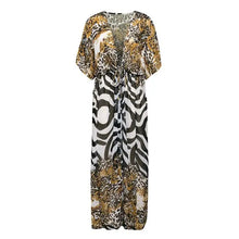 Load image into Gallery viewer, Mixed Leopard Kaftan for Women
Stylish Beach Cover-Up in Leopard Print
Ankle-Length Polyester Leopard Kaftan
Lightweight Relaxed Fit Leopard Cover-Up
Women’s Poolside Leopard Print Beachwear