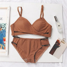 Load image into Gallery viewer, Padded One-Piece Bra & Briefs Set