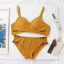 Load image into Gallery viewer, Padded One-Piece Bra & Briefs Set