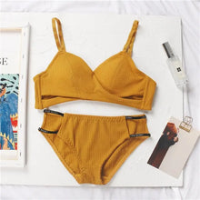 Load image into Gallery viewer, Padded One-Piece Bra & Briefs Set