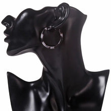 Load image into Gallery viewer, Vintage Leopard Round Hoop Earrings - MELLIROSE