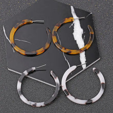 Load image into Gallery viewer, Vintage Leopard Round Hoop Earrings - MELLIROSE