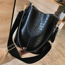 Load image into Gallery viewer, Crocodile Leather Bucket Bag - MELLIROSE