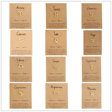 Load image into Gallery viewer, Zodiac Sign Necklaces with Gift card constellations - MELLIROSE