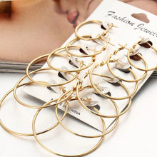 Load image into Gallery viewer, Hoop Earrings 6 Pair Set - MELLIROSE