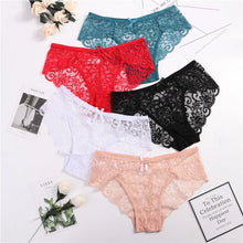 Load image into Gallery viewer, Transparent Lace Hugged Up Panties
Floral Lace Mid-Rise Panties
Breathable Cotton Spandex Panties
Seamless Transparent Lace Panties
Comfortable Lace Briefs for Everyday Wear