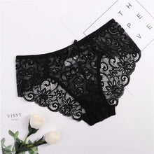 Load image into Gallery viewer, Transparent Lace Hugged Up Panties
Floral Lace Mid-Rise Panties
Breathable Cotton Spandex Panties
Seamless Transparent Lace Panties
Comfortable Lace Briefs for Everyday Wear