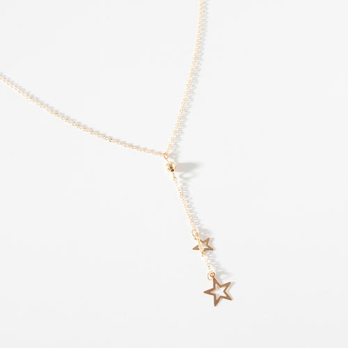 Gold Star Charm Necklace - MELLIROSE