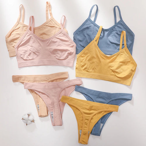 Women’s Seamless Bra & Thong Set - Mellirose
