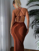 Load image into Gallery viewer, In N Out Halter Waistless Dress
