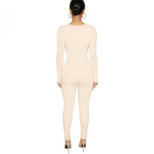 Load image into Gallery viewer, Long Sleeve Bodycon Jogger Jumpsuit
