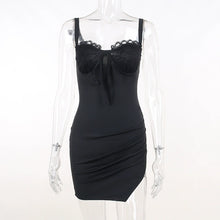 Load image into Gallery viewer, Flirty Lace V-Neck Mini Dress

