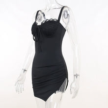 Load image into Gallery viewer, Flirty Lace V-Neck Mini Dress
