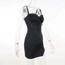 Load image into Gallery viewer, Flirty Lace V-Neck Mini Dress
