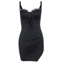 Load image into Gallery viewer, Flirty Lace V-Neck Mini Dress
