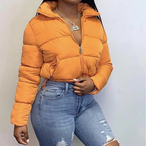 Fall Winter Women's Oversized Down Puffer Jacket - Mellirose
