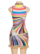 Load image into Gallery viewer, Rainbow Land Mini Dress
