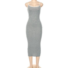 Load image into Gallery viewer, Spaghetti Strap Minimal Cotton Dress
