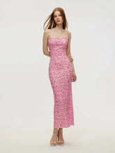 Load image into Gallery viewer, Floral Suspender Backless Summer Dress
