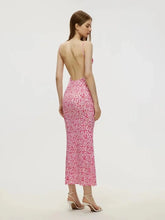 Load image into Gallery viewer, Floral Suspender Backless Summer Dress
