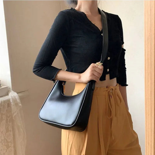 Women's stylish PU leather backpack for travel and school - MELLIROSE