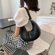 Load image into Gallery viewer, Planet Half Moon Purse with sleek, modern half-moon design - MELLIROSE

