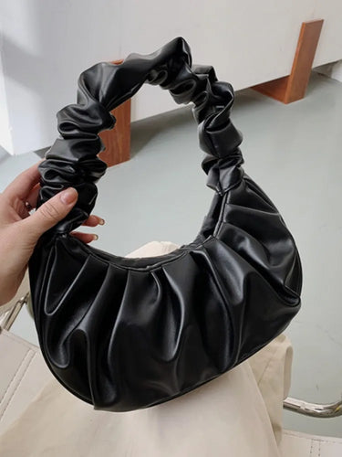 Midnight Dumpling Mini Purse with adjustable chain strap - MELLIROSE