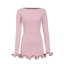 Load image into Gallery viewer, Ruffled Knitted Skirt Dress
