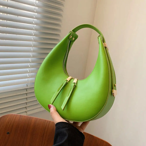 Planet Half Moon Purse with sleek, modern half-moon design - MELLIROSE