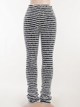 Load image into Gallery viewer, Fuzzy Panelled Stacked Pants
