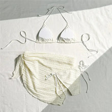 Load image into Gallery viewer, 3-Piece Fold Bikini Set Khaki or White Mellirose
